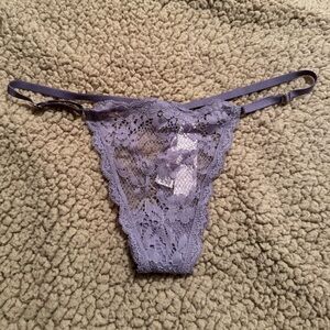 Victoria's Secret Lavender Lace Thong